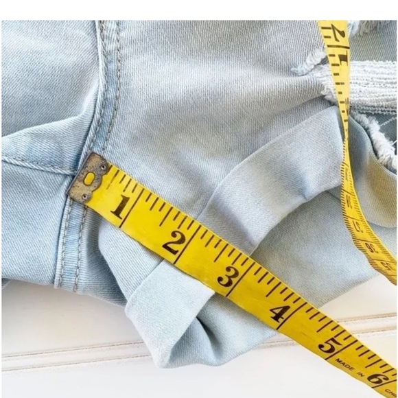 Aeropostale Blue Distressed Jean Shorts - Picture 9 of 9